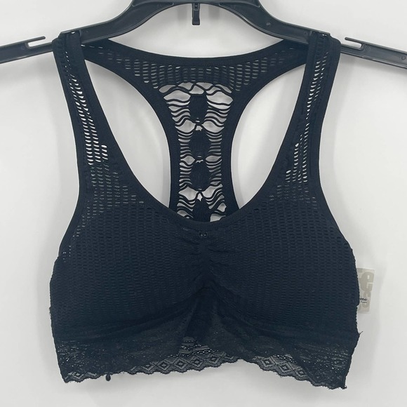 Free Press Black Lace Racerback Bra - Picture 1 of 4